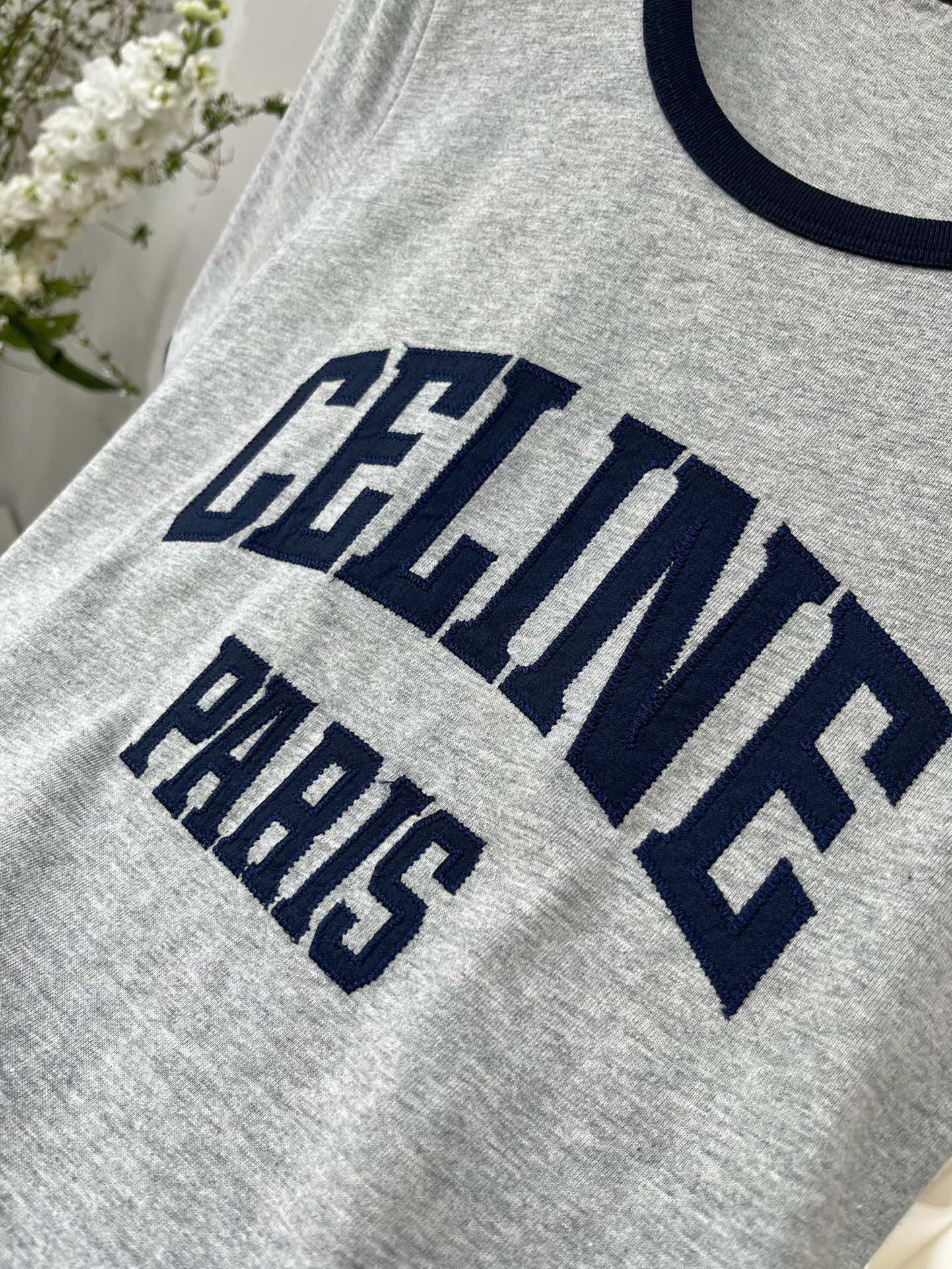 Футболка Celine-2403 с вышивкой букв