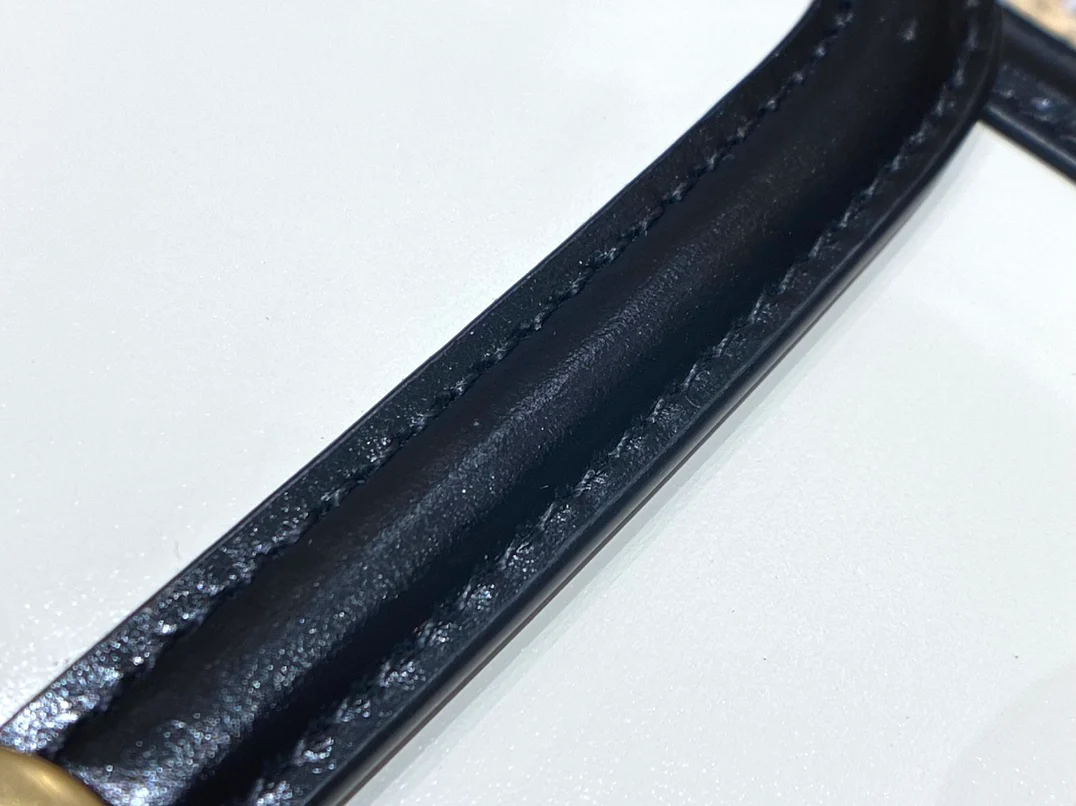 Сумка-мешок YSL Solferino Tofu Bag - бело-черная - 18 см