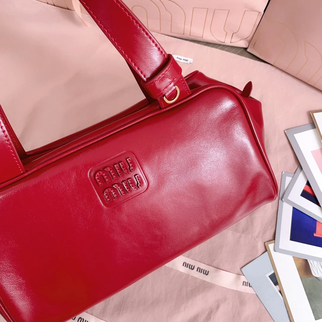 Сумка для боулинга Miu Miu-5bb182, красная.