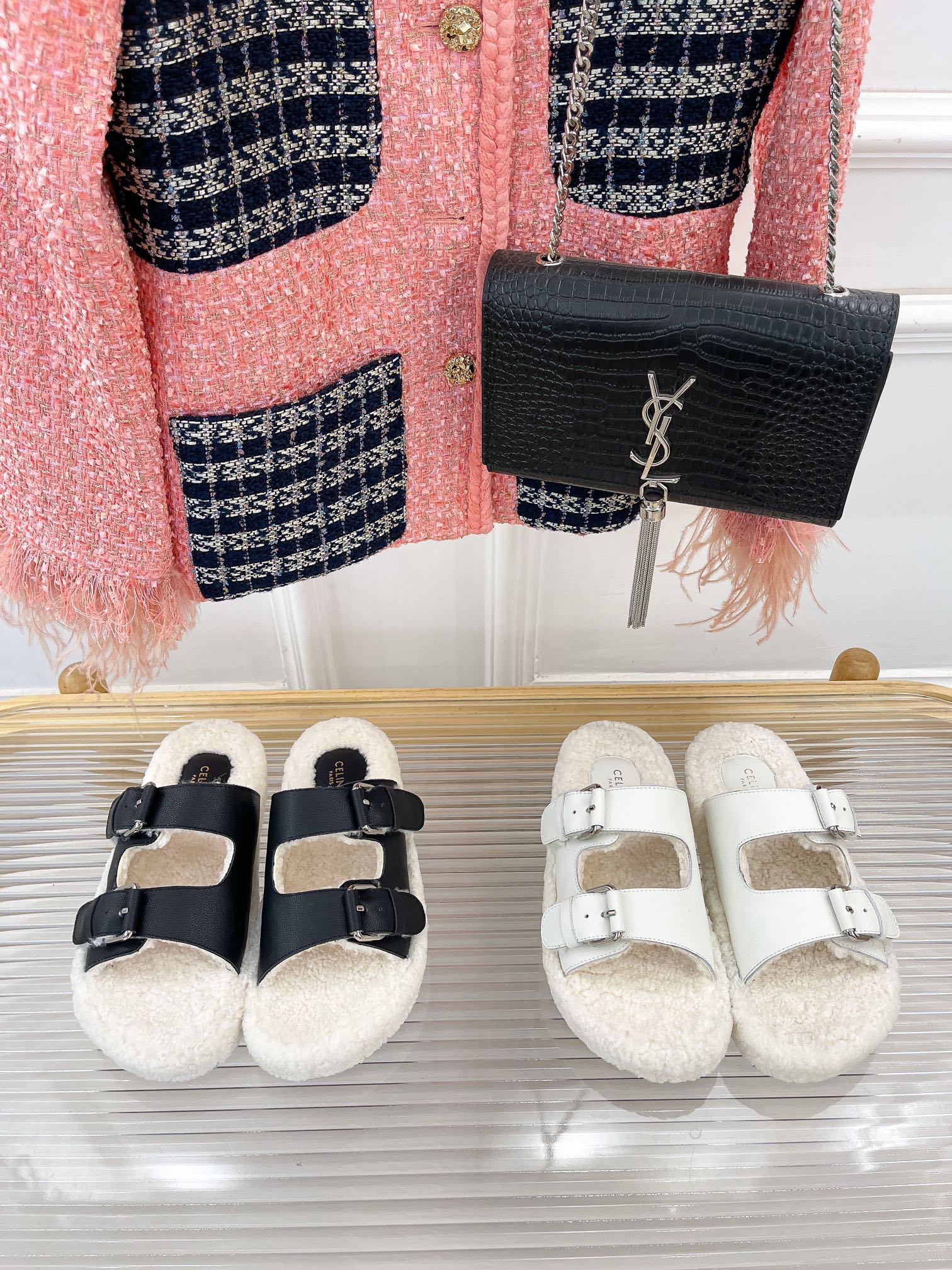 Celine - Новинка сезона осень/зима 2022 - Шерстяные тапочки