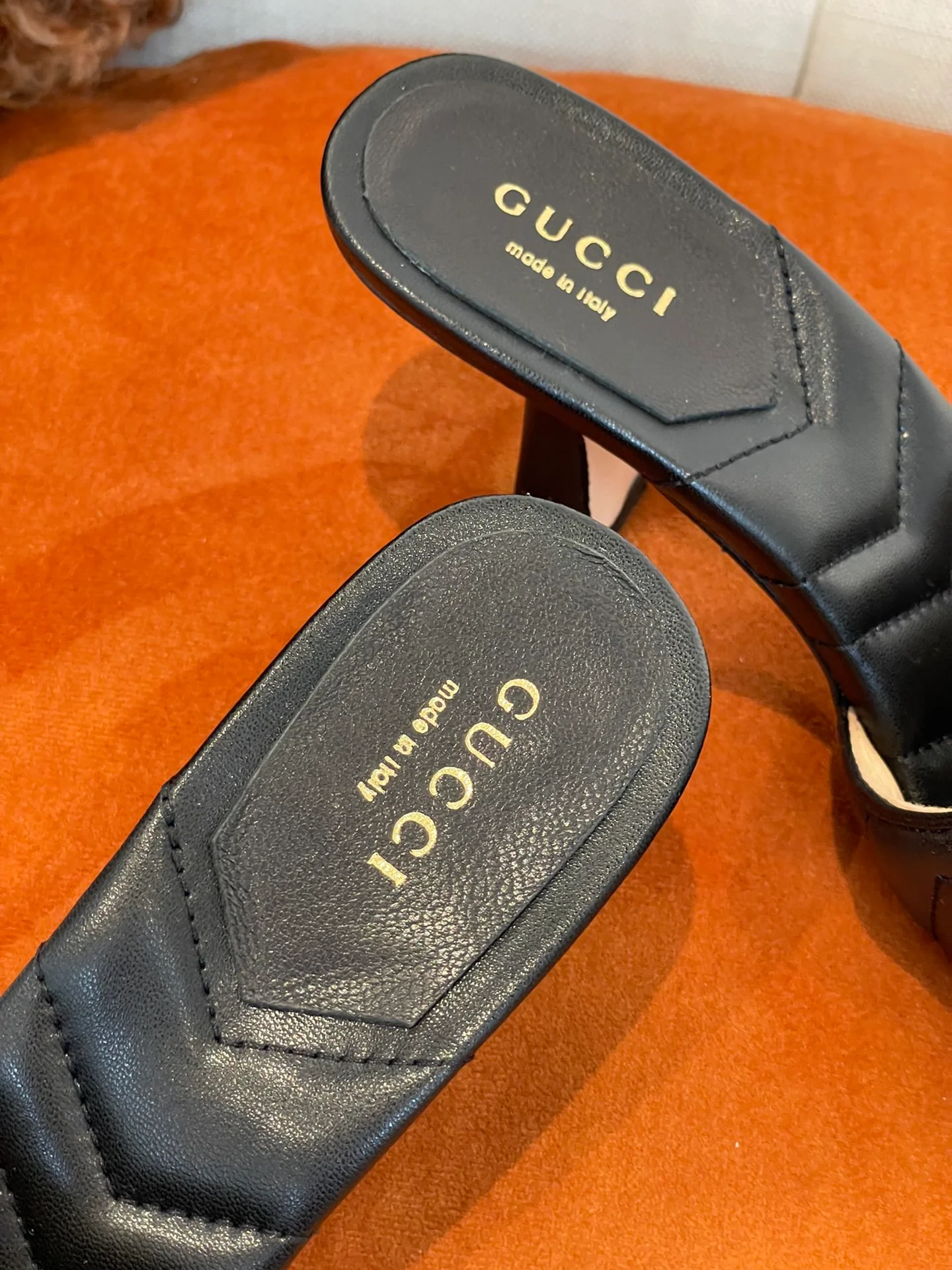 Gucci - Черные туфли на высоком каблуке