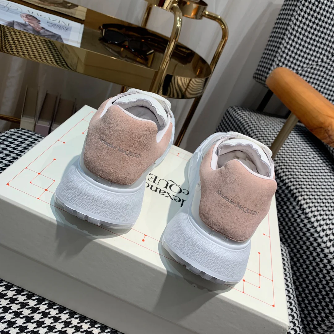 McQueen - Новые кроссовки - Розовые замшевые туфли на каблуке