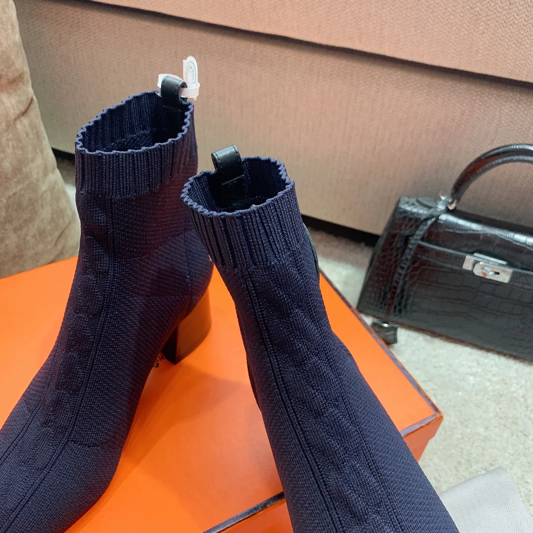 Вязаные эластичные сапоги Hermes-volver