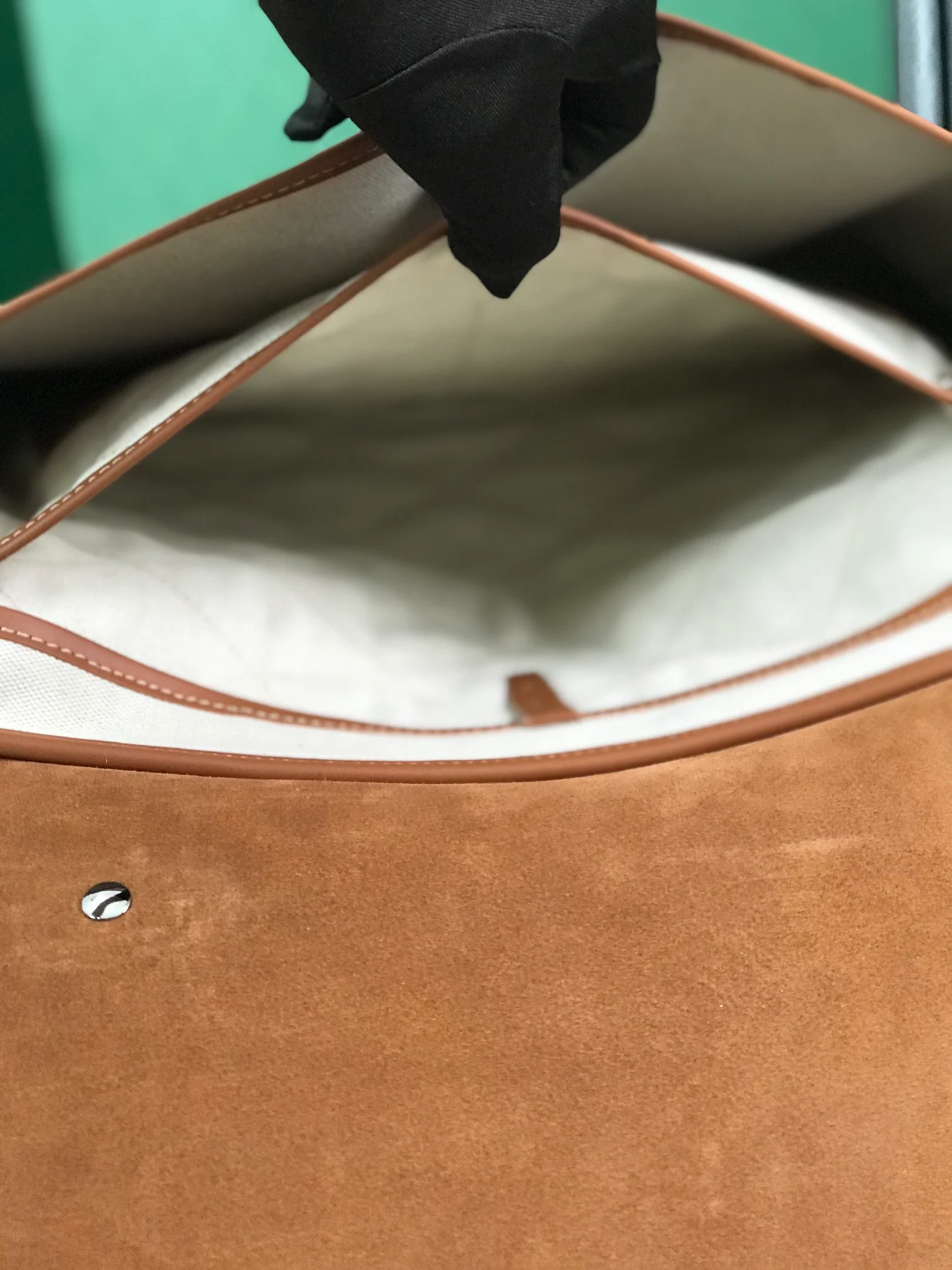 Сумка-мессенджер Goyard из льняного холста - коричневая