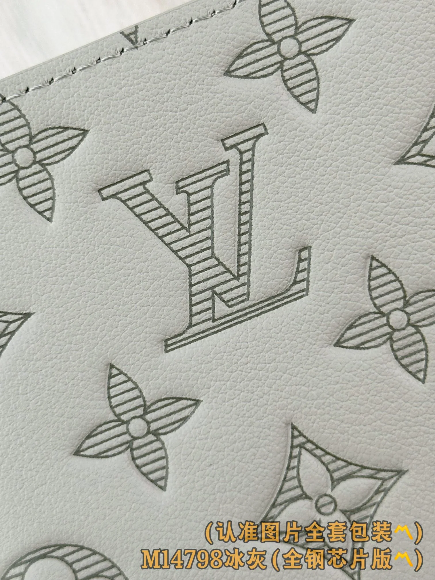 LV-m14798-Обложка для паспорта - Ледяной серый