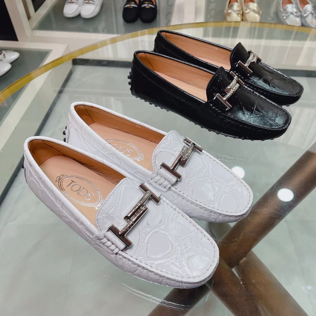 Tods - Дублет из узорчатой ??кожи - Лоферы - Туфли без шнурков