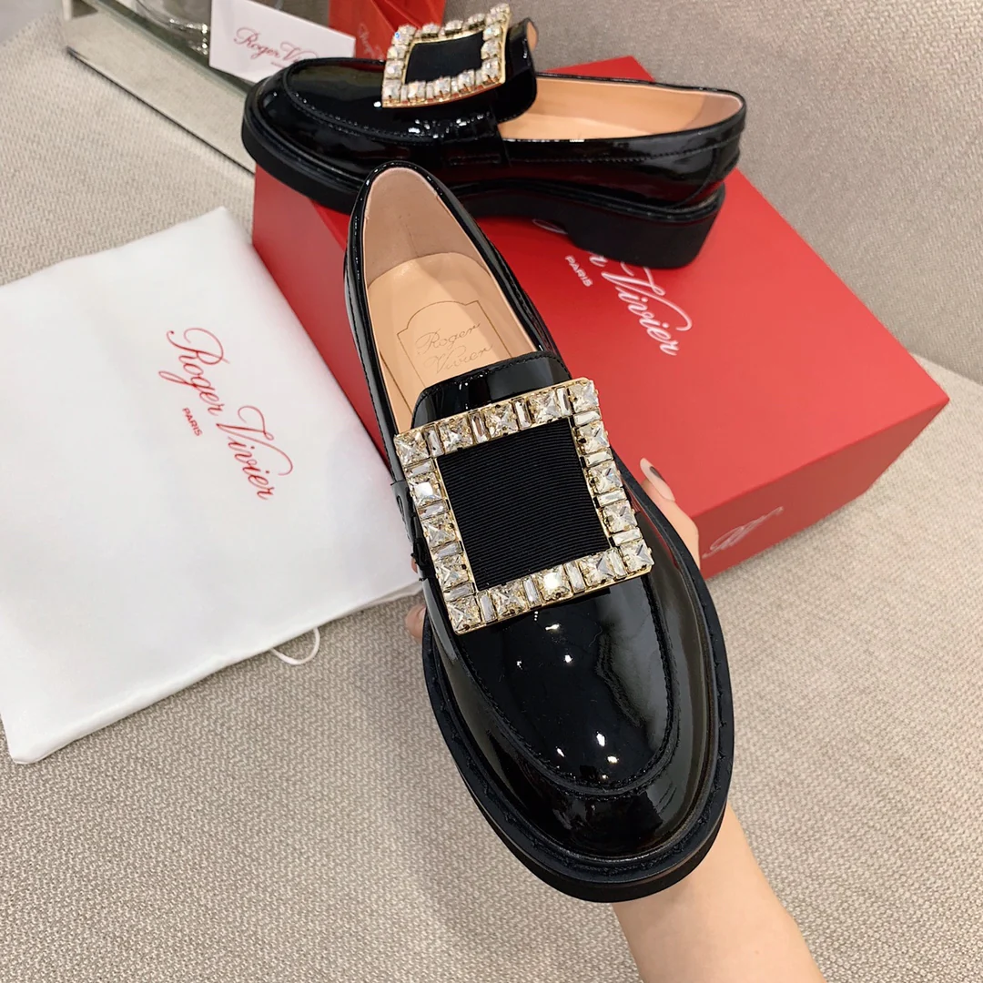 Обувь RV - 22ss - Лакированная кожа Aloes, украшенная стразами