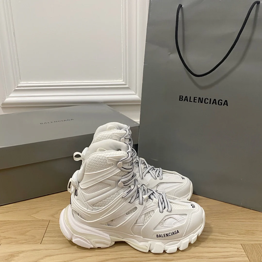 Кроссовки Balenciaga Track 2 High-Top Retro Chunk Shoes - белые