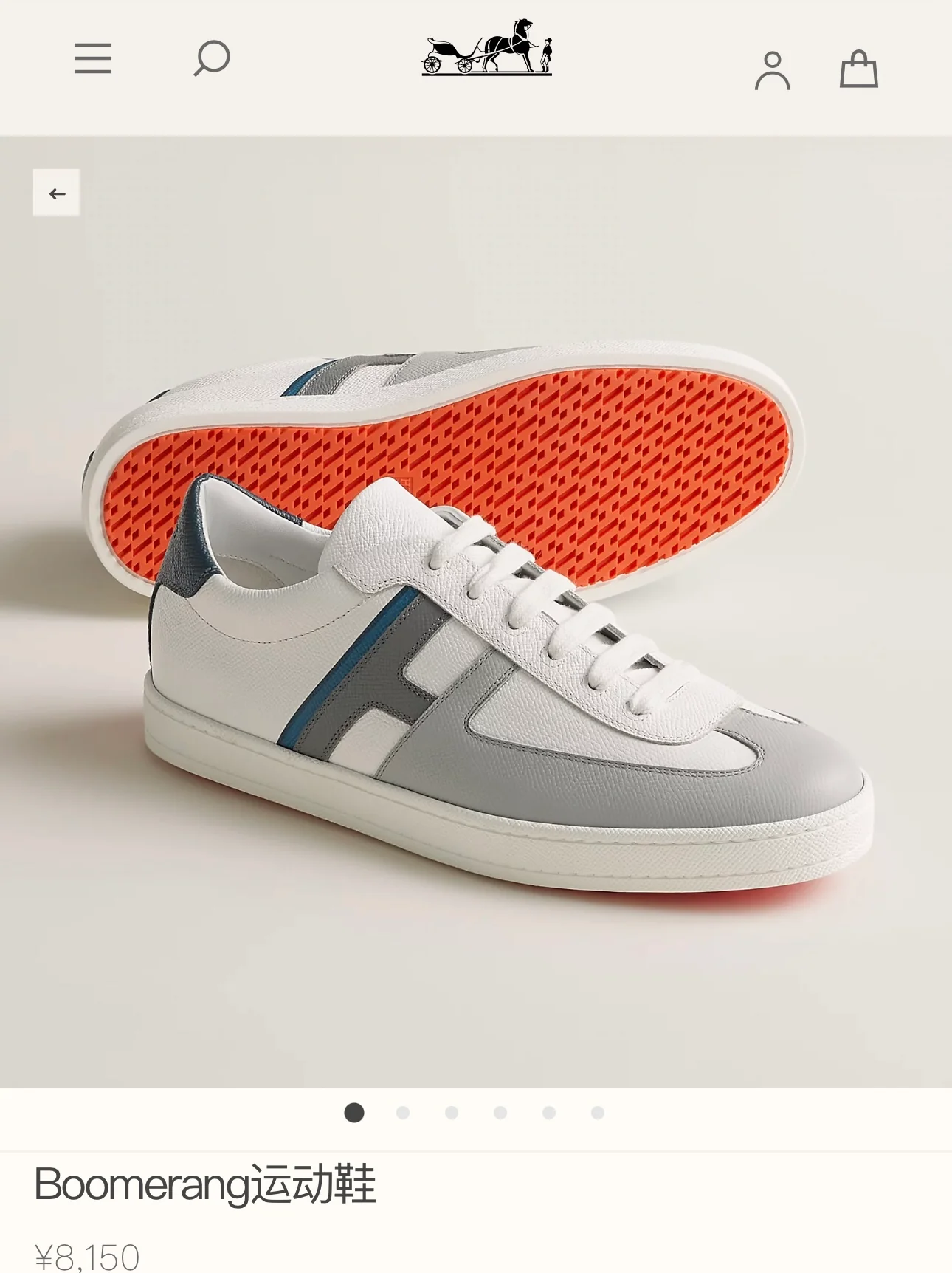 Новинка сезона осень/зима 2023 от Hermes - Повседневная обувь - Унисекс - Белый/Серый