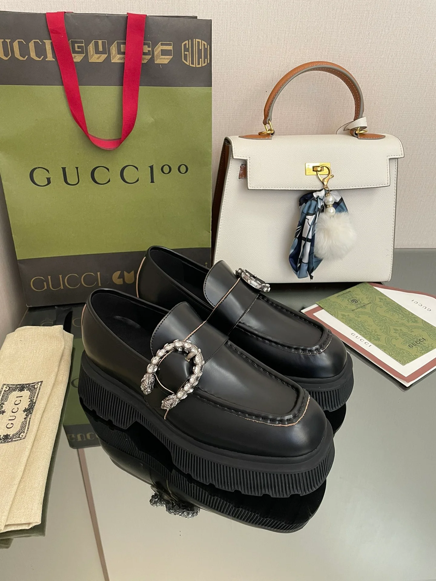 Лоферы на платформе Gucci Dionysus