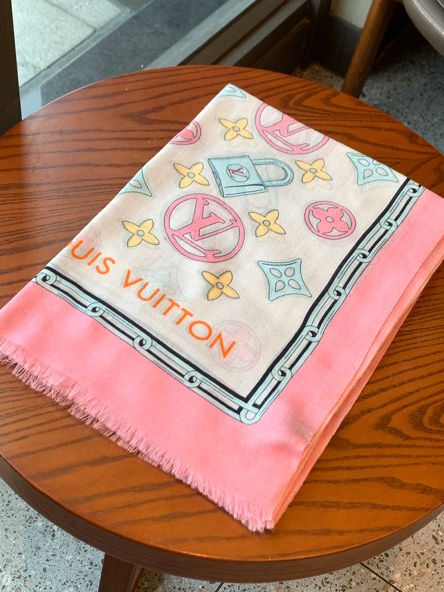 Длинный шарф LV Monogram - 110-200 см - 100% высококачественный кашемир