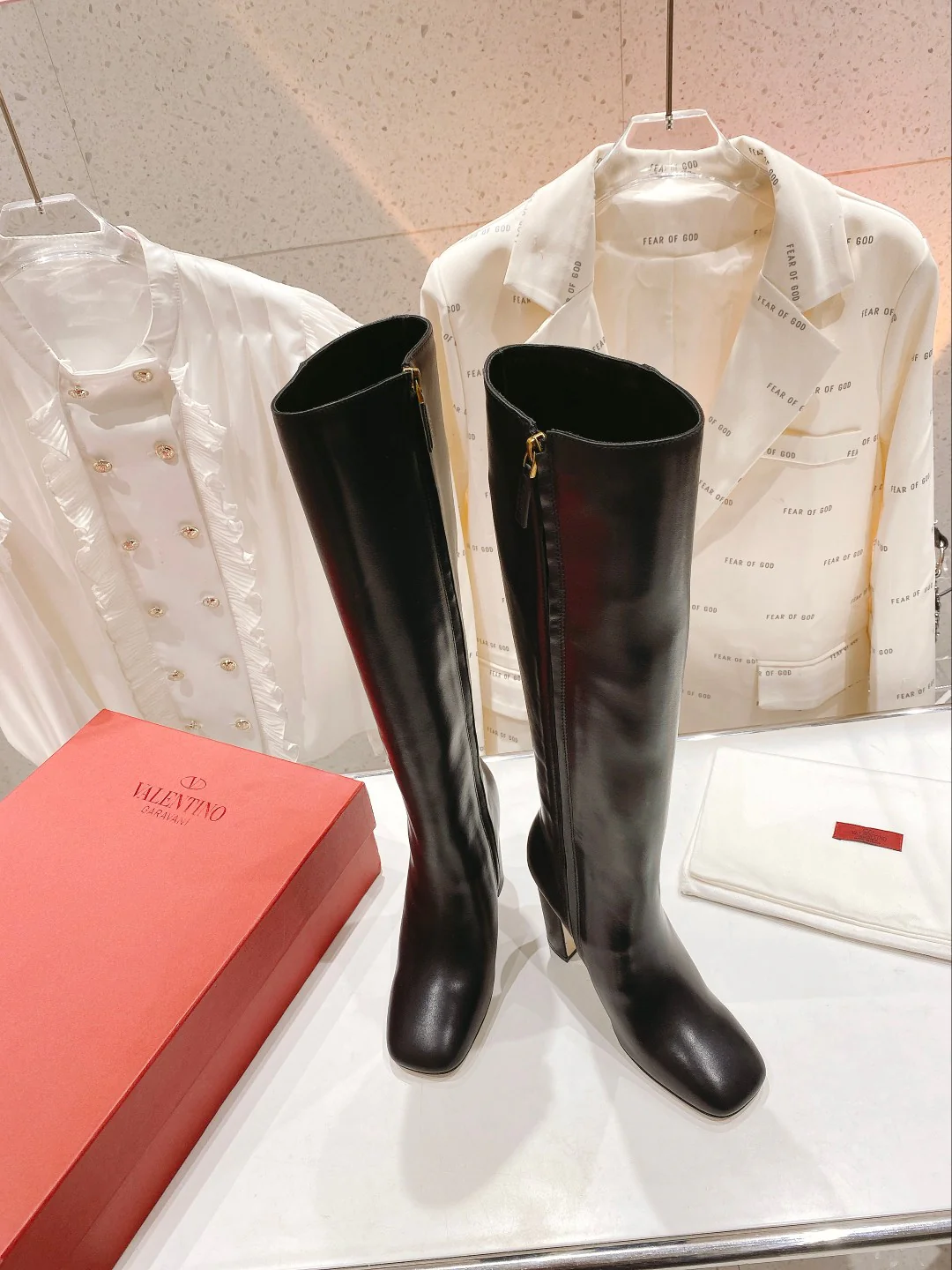 Valentino - Ботинки на шпильке - Черные