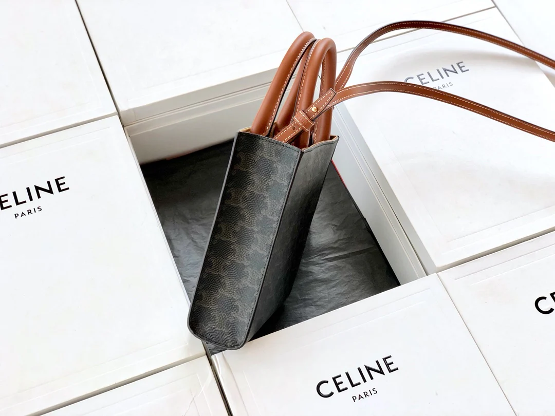 Celine Mini Cabas Brown Monogram