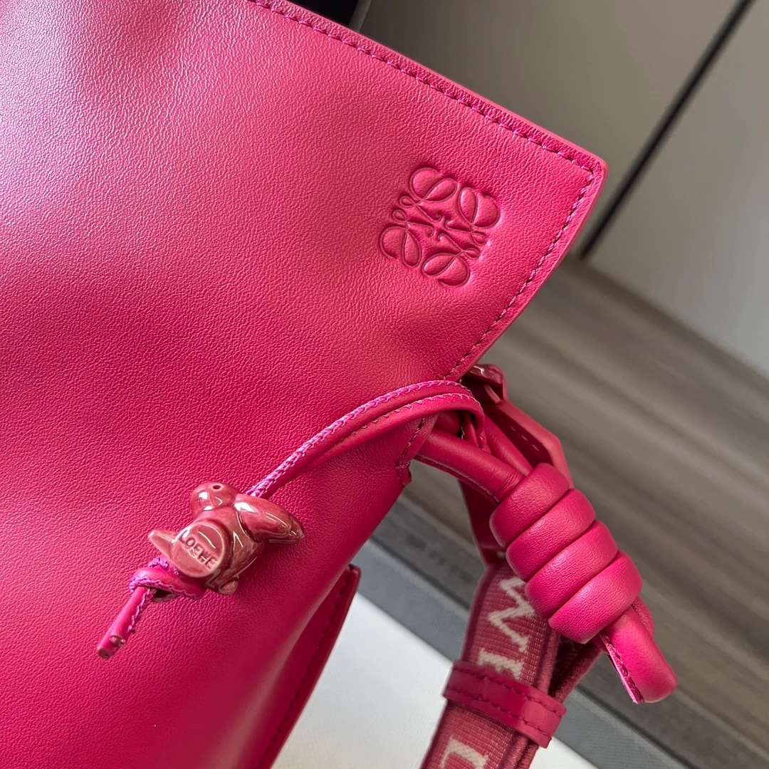 Клатч Loewe Flamenco - телячья кожа наппа - персиково-розовый