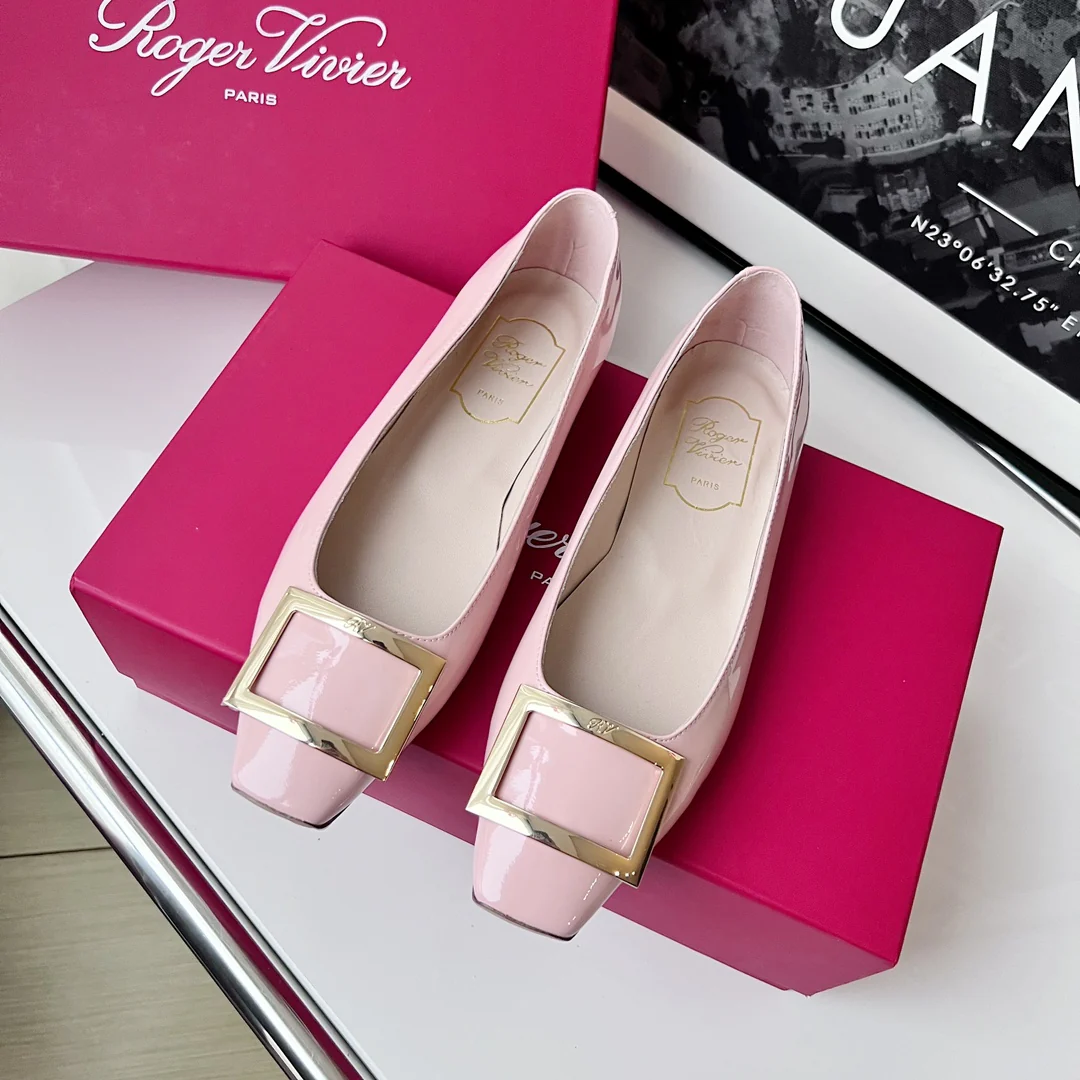 Туфли RV - классические балетки - розовый цвет вишневого цветка