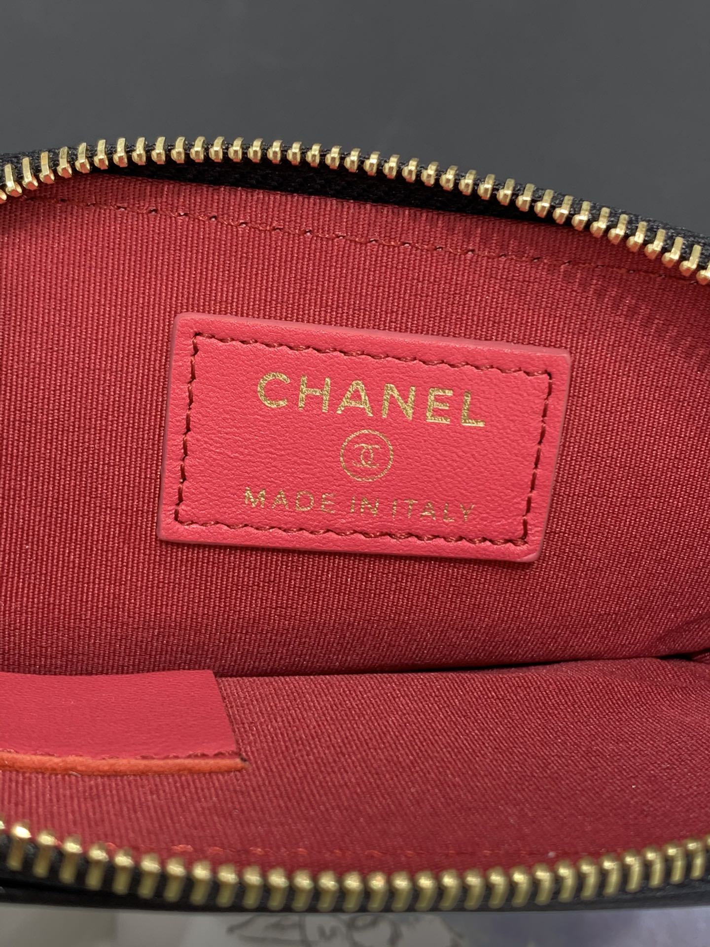 Кошелек Chanel 19 Series - Toast на молнии - черный