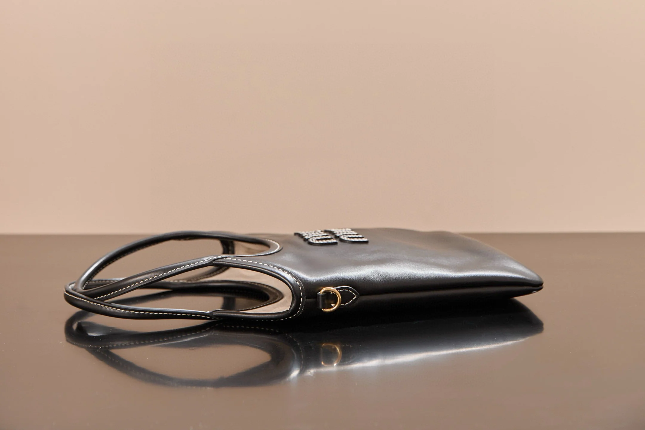 Сумка-тоут Miu Miu-5ba281m650-??? Маленькая, матово-черная