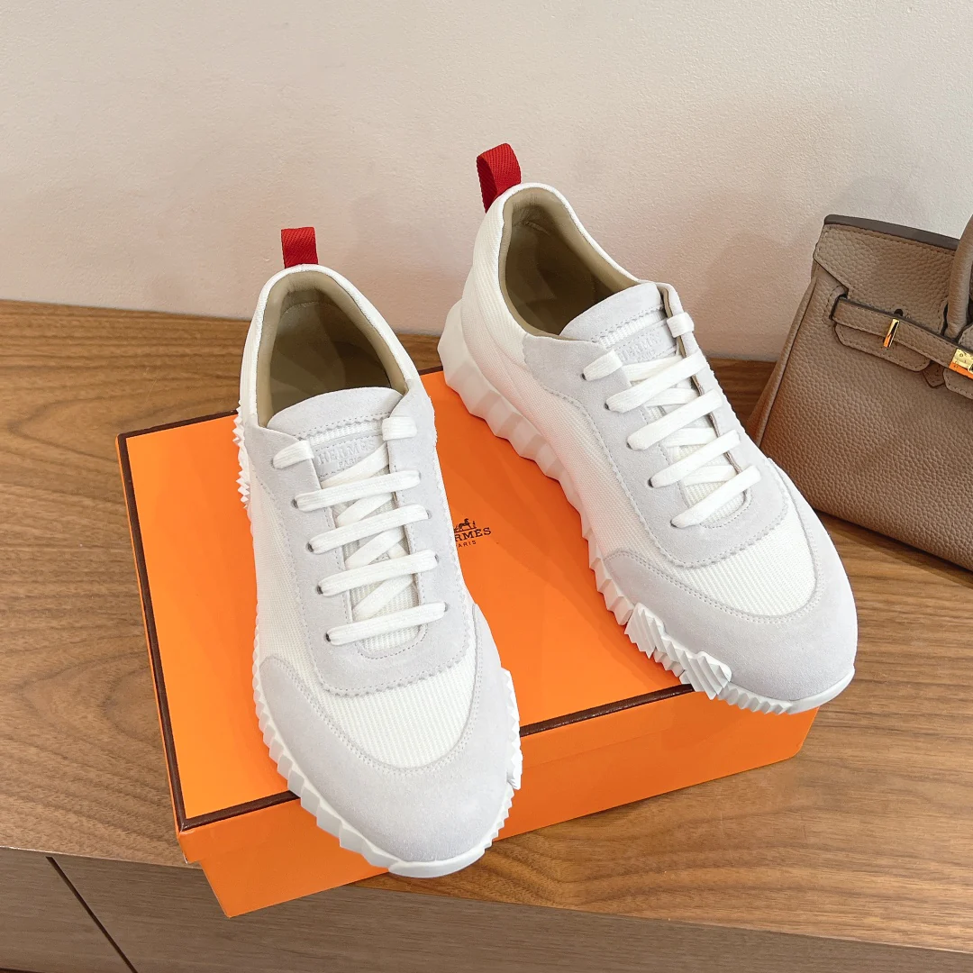 Повседневные туфли Hermes 2024 - белые - 1