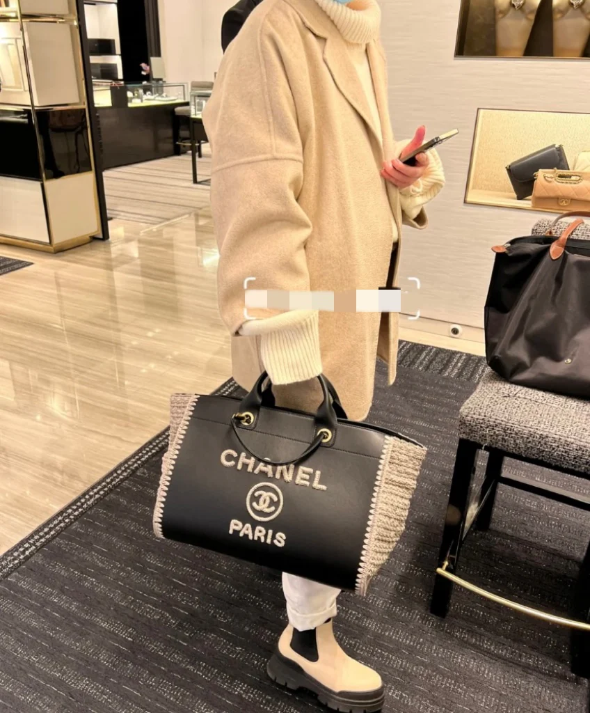 Сумка-тоут Chanel Ohanel, пляжная сумка, сумка для покупок