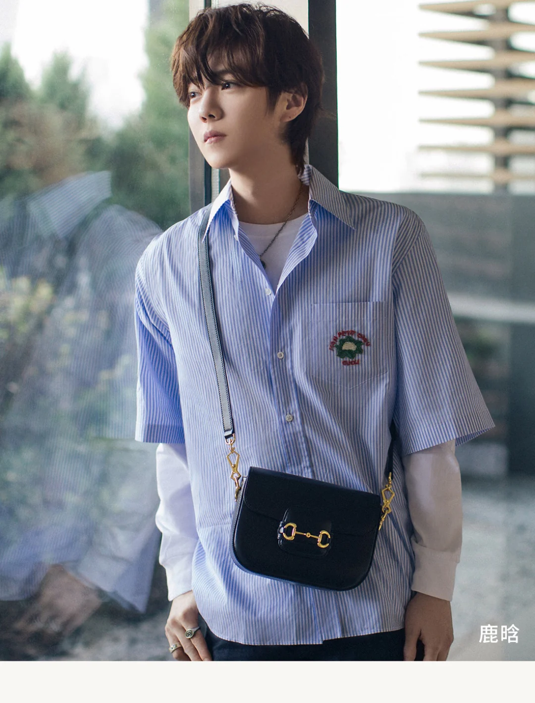 Сумка-седло Gucci 1955 из натуральной кожи с пряжкой в ??виде подковы - 1 шт.