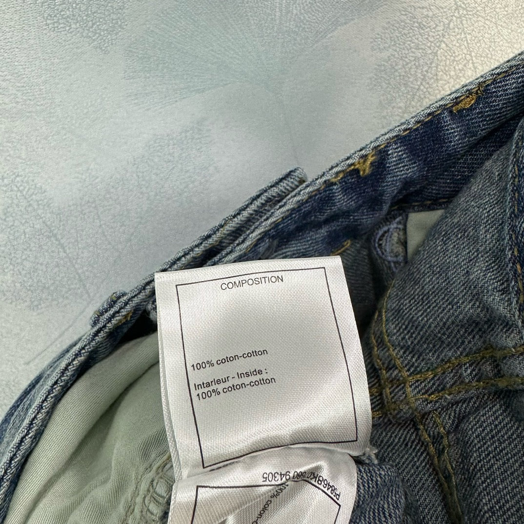 Летние джинсы прямого кроя Chanel 2403