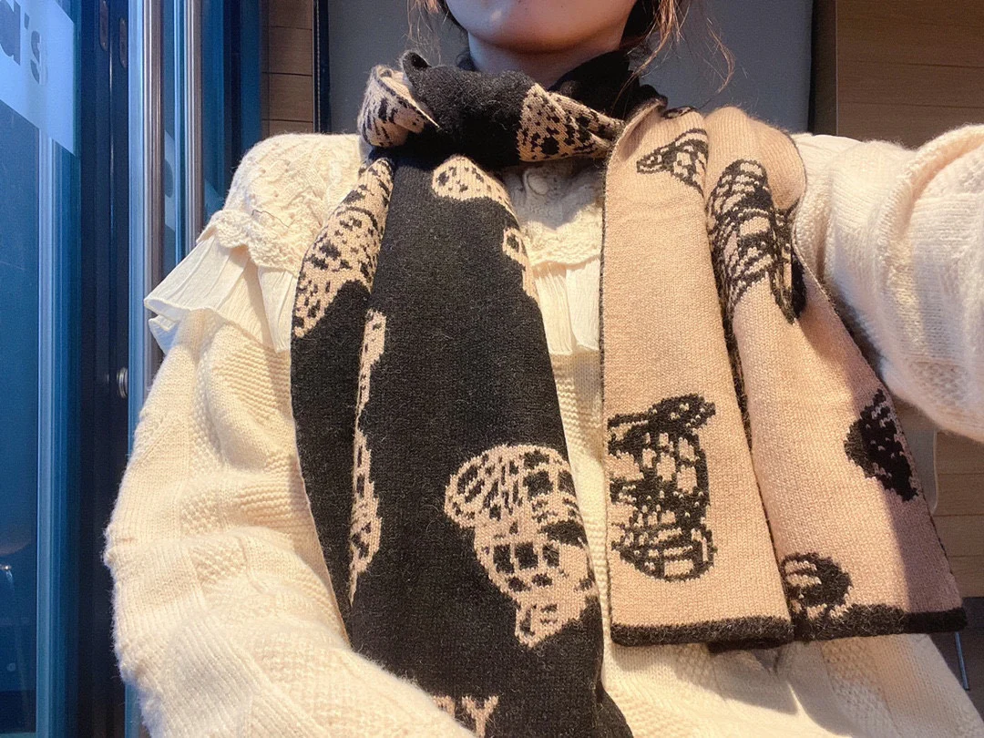 Вязаный кашемировый шарф Burberry - 30 см - 180 см - 100 см - Кашемир