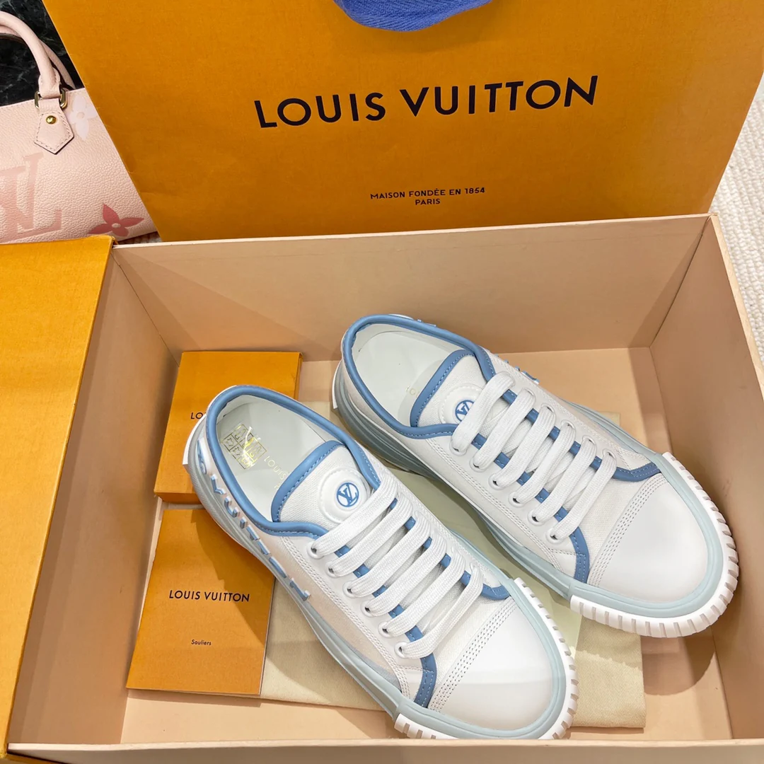 Серия LV-Squad - Кроссовки - Бело-синие - 1