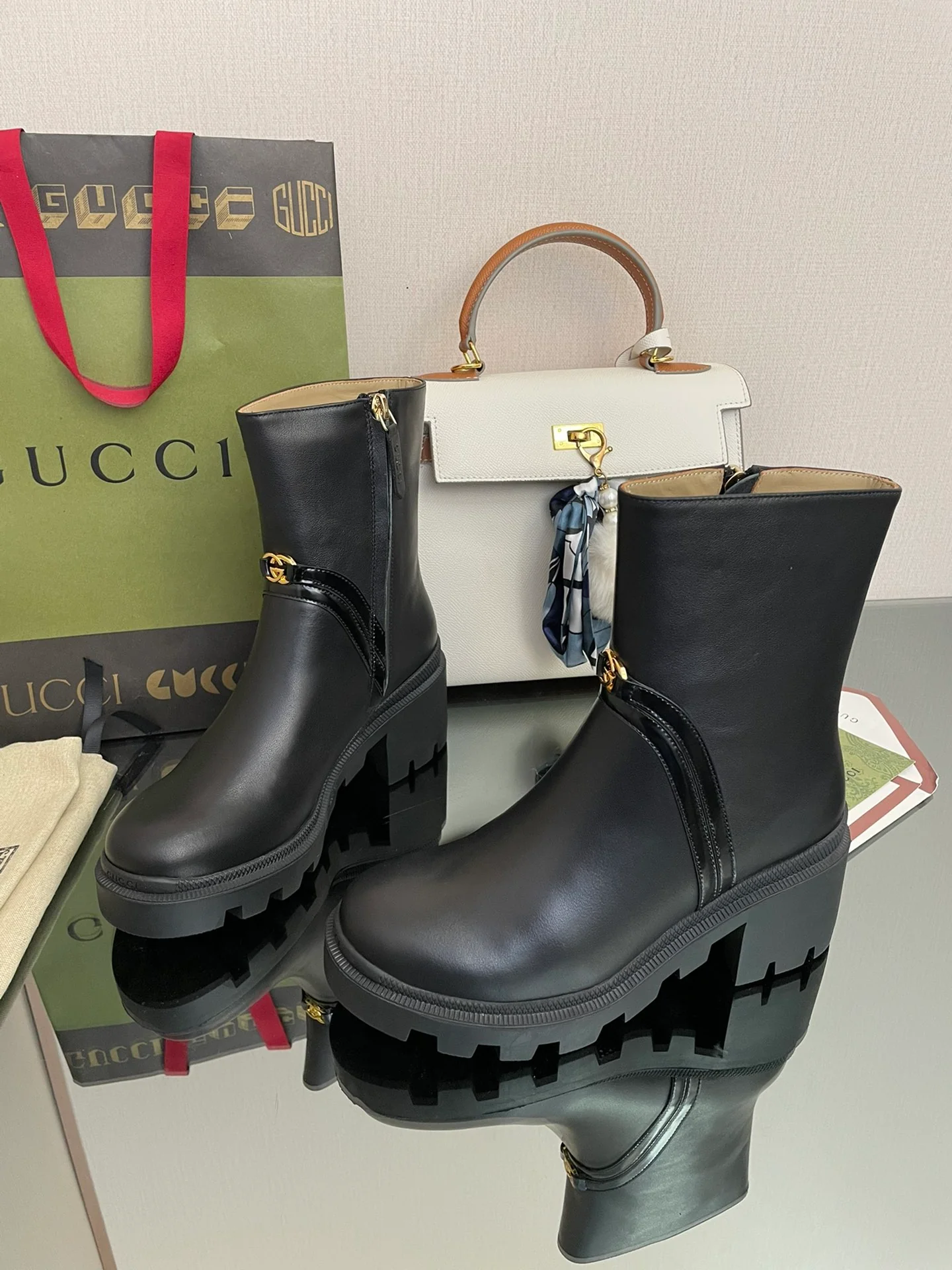 Gucci - Ботильоны на платформе