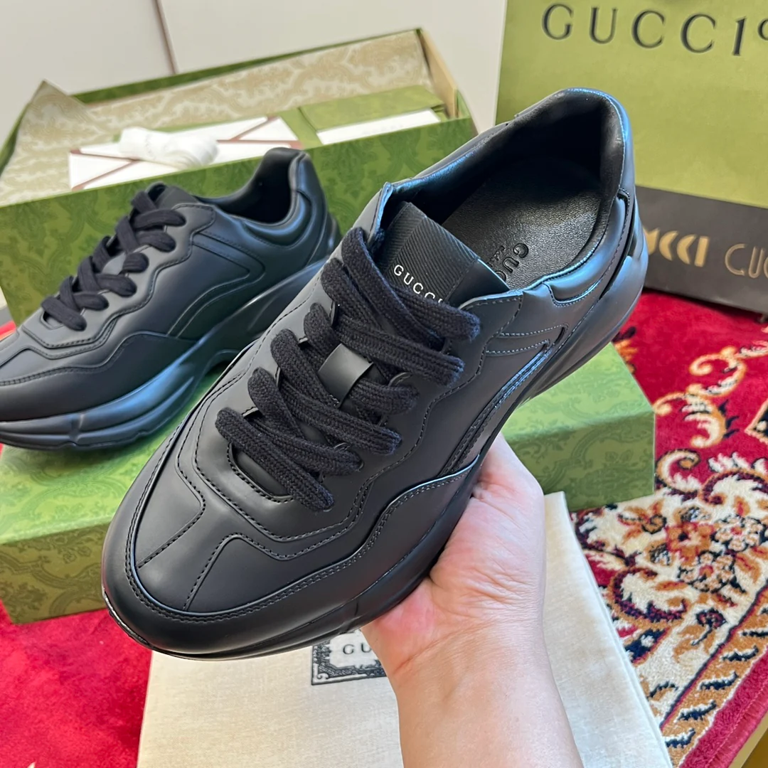 Gucci - Классическая черно-белая коллекция - Массивные туфли - Унисекс - Черный