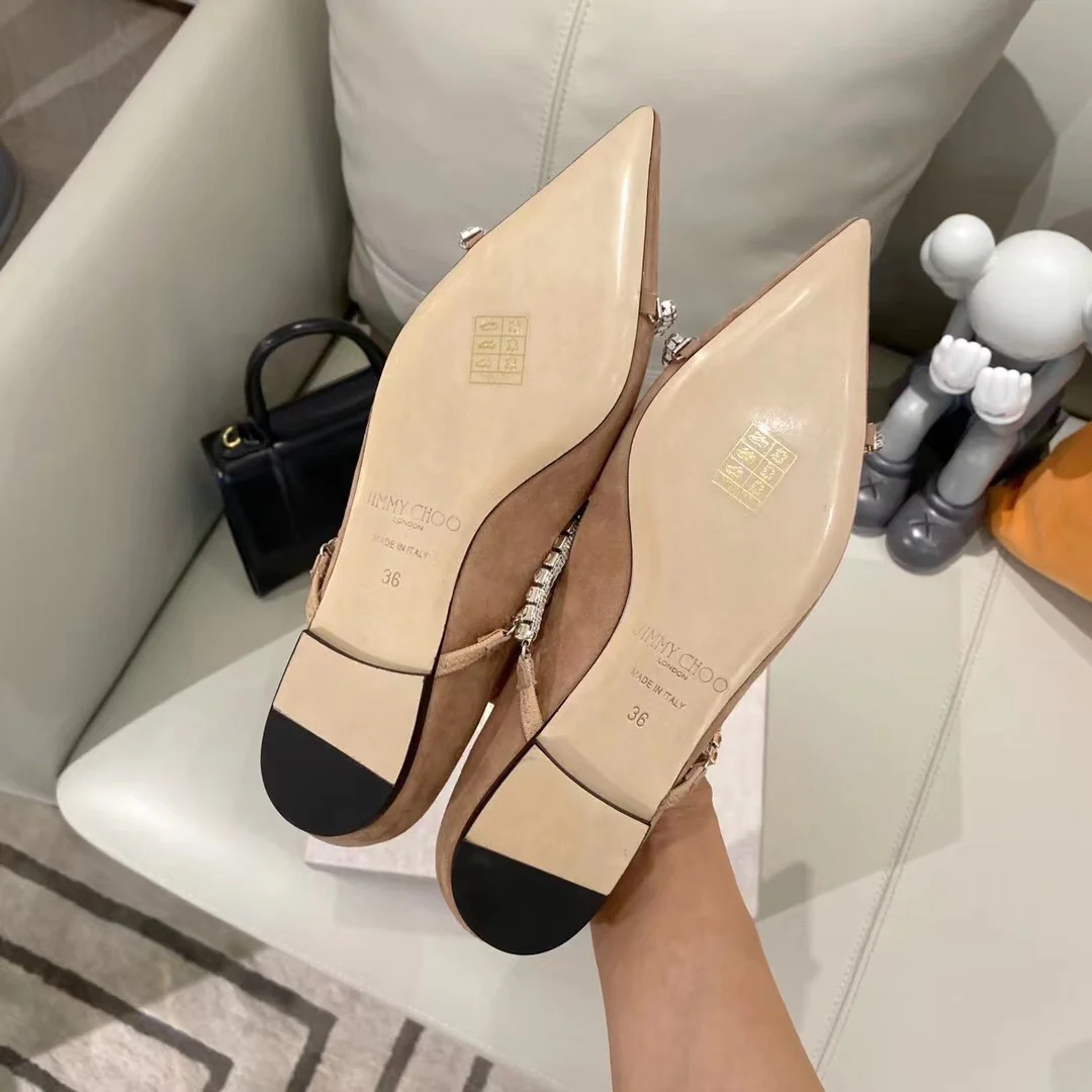 Балетки Jimmy Cross со стразами и цепочкой