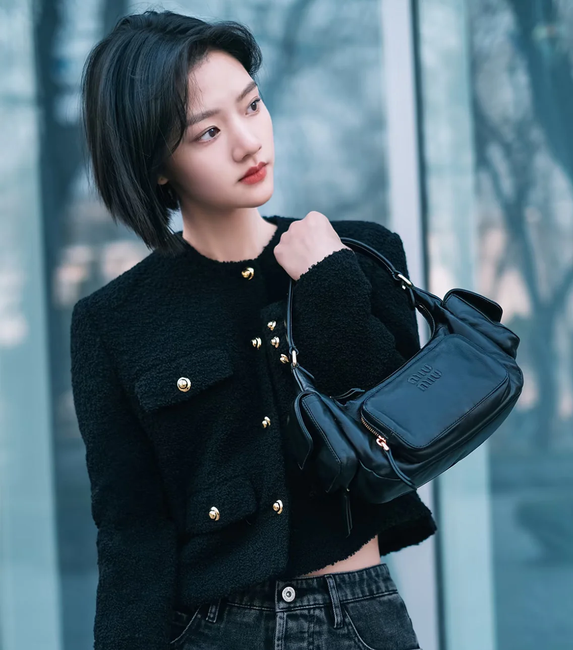 Сумка Miu Miu из кожи наппа с карманами — носите и делитесь с другими.