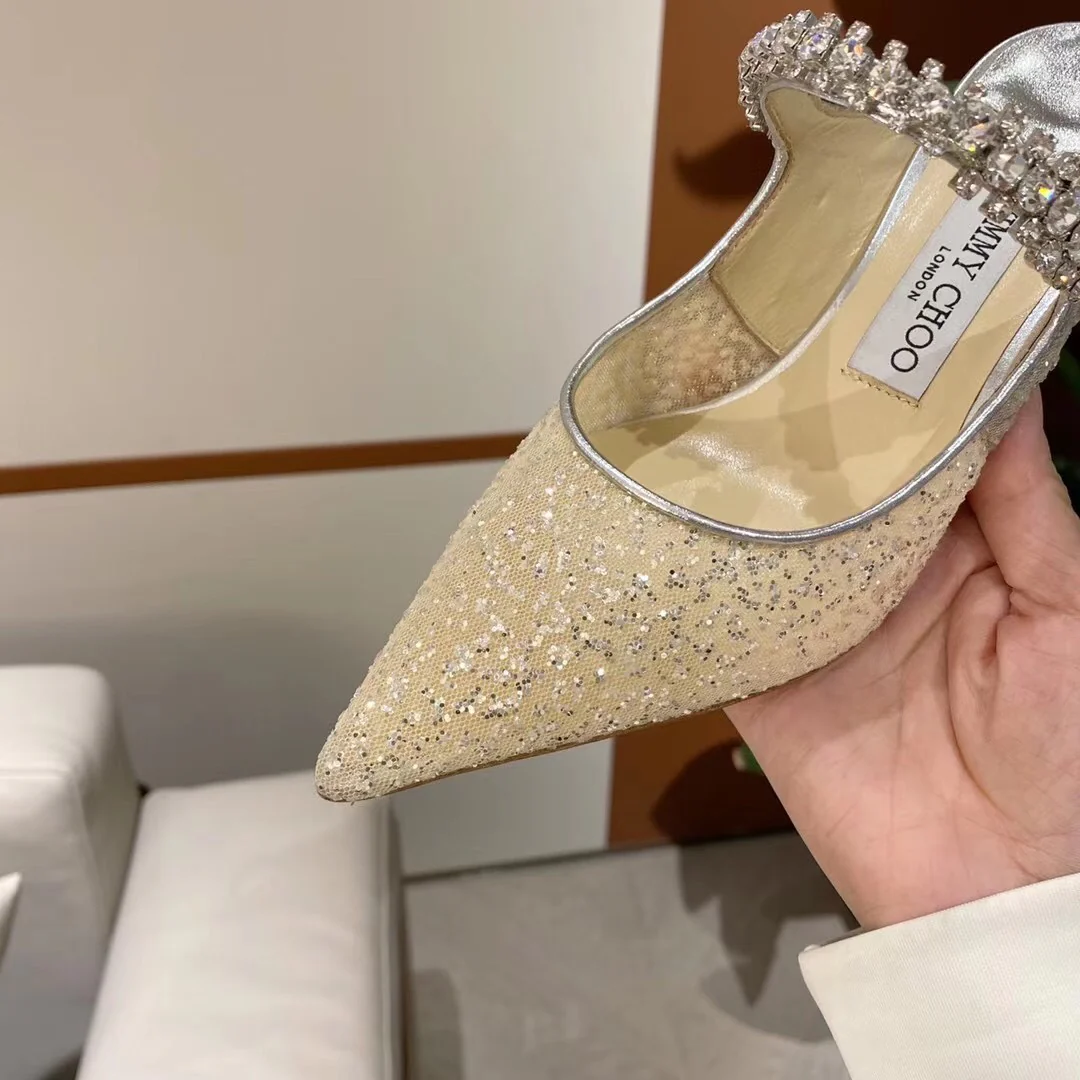 Коллекция Jimmy Mesh Sequin - Туфли с острым носком