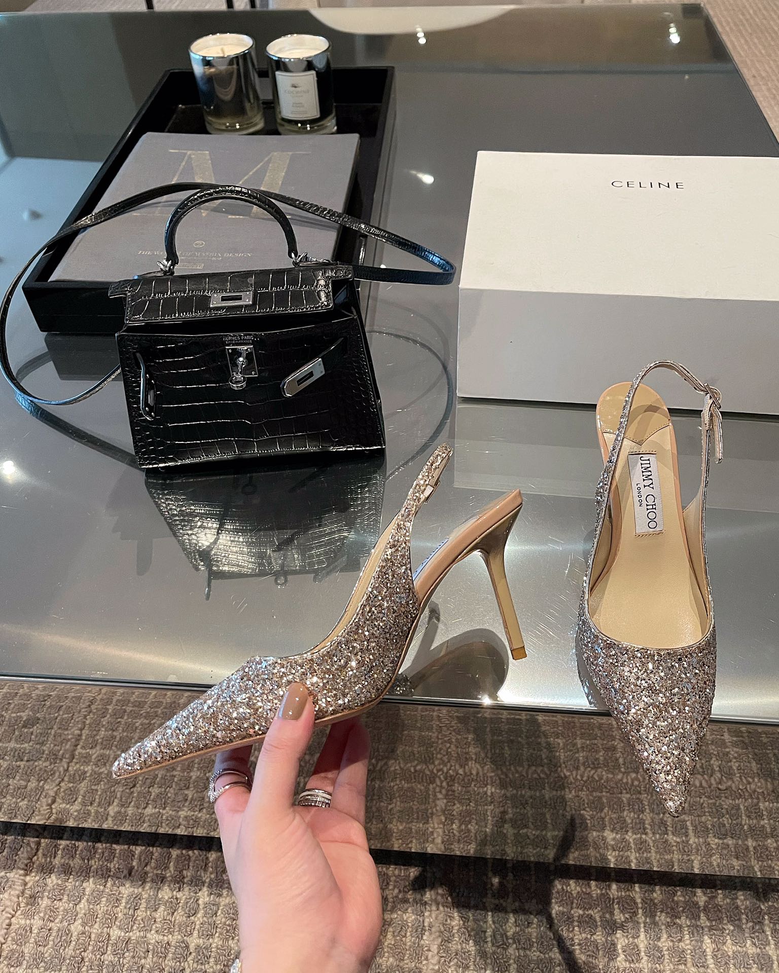 Джимми - Туфли на высоком каблуке с острым носком - Босоножки на высоком каблуке