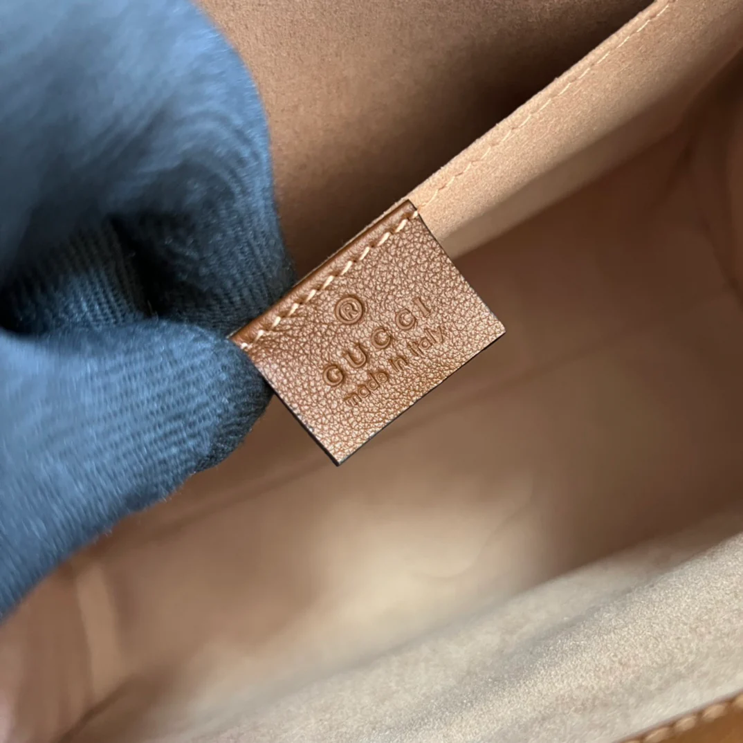 Сумка-тоут Gucci Bamboo из коричневой кожи - 27x24x11 см