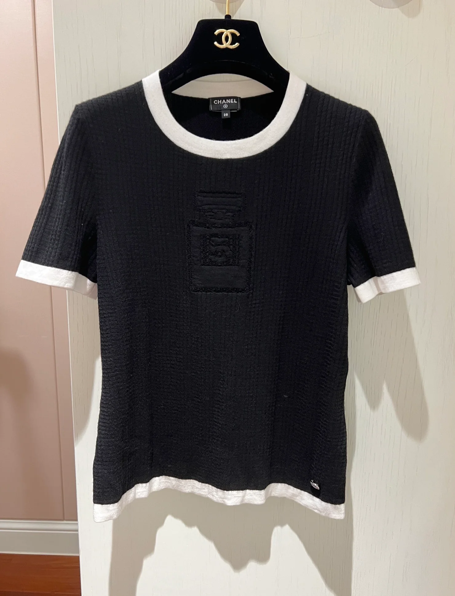 Chanel - 2403 - Вязаный свитер с коротким рукавом