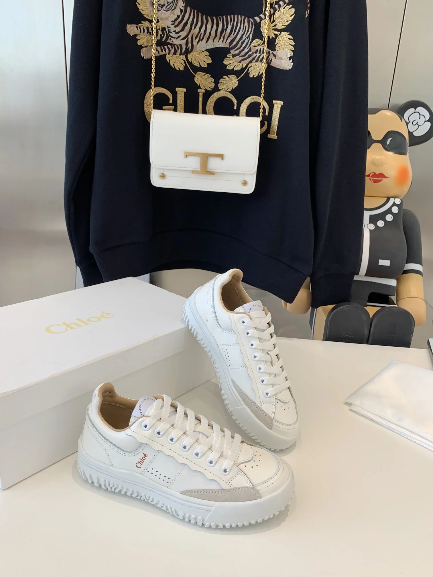 Chloe - Новые белые кроссовки весна/лето