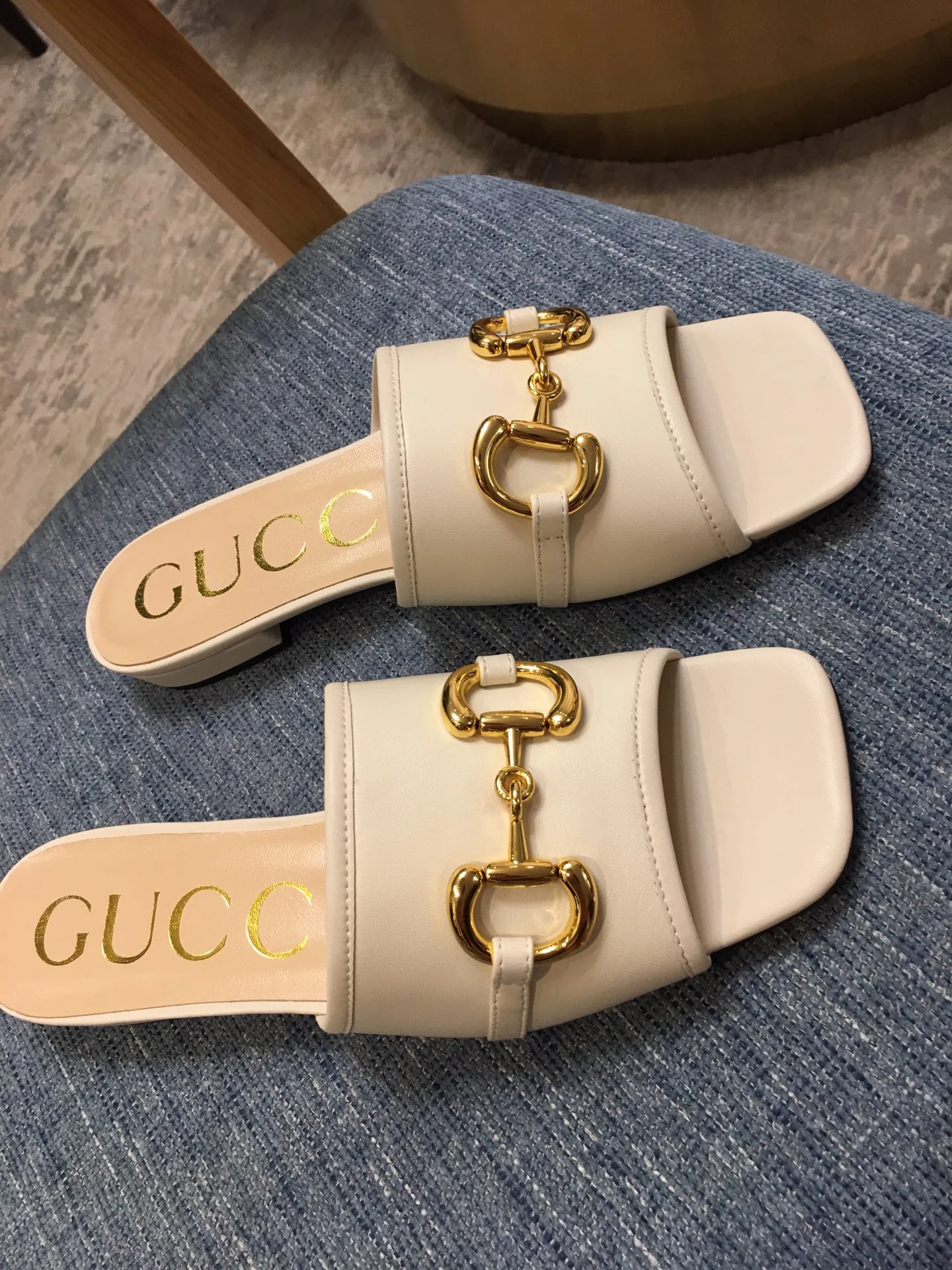 Gucci - Металлическая цепочка - Квадратный носок - Тапочки