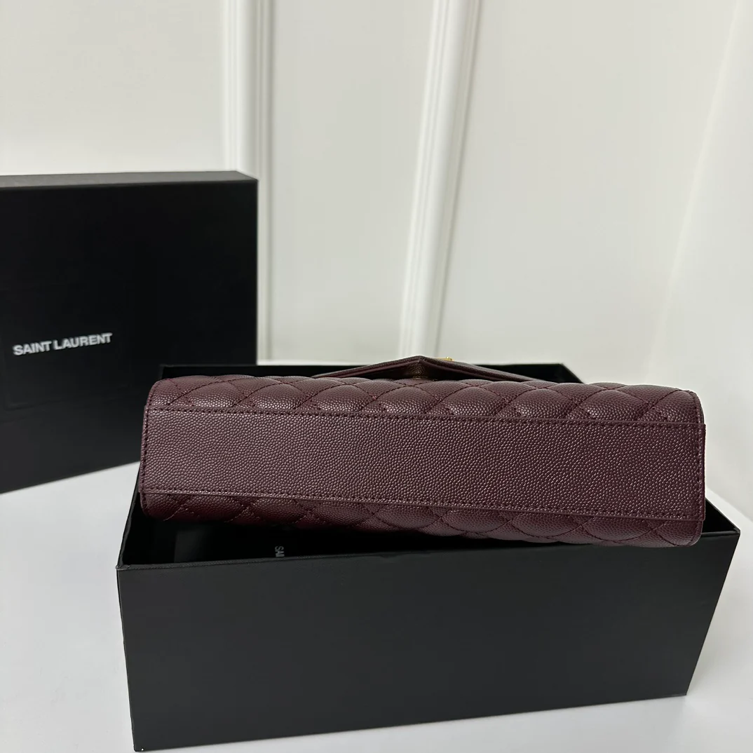 Конверт YSL, маленький, винно-красный