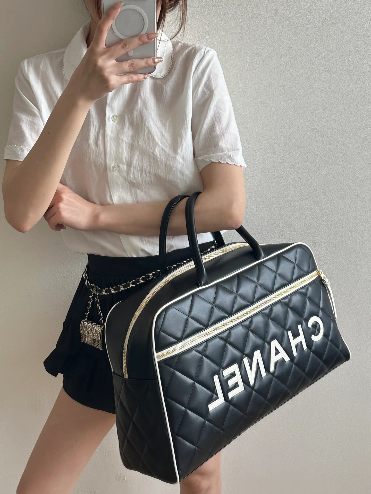 Сумка для переноски шаров для боулинга 25 пенсов - черная