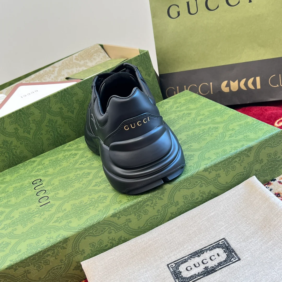 Gucci - Классическая черно-белая коллекция - Массивные туфли - Унисекс - Черный