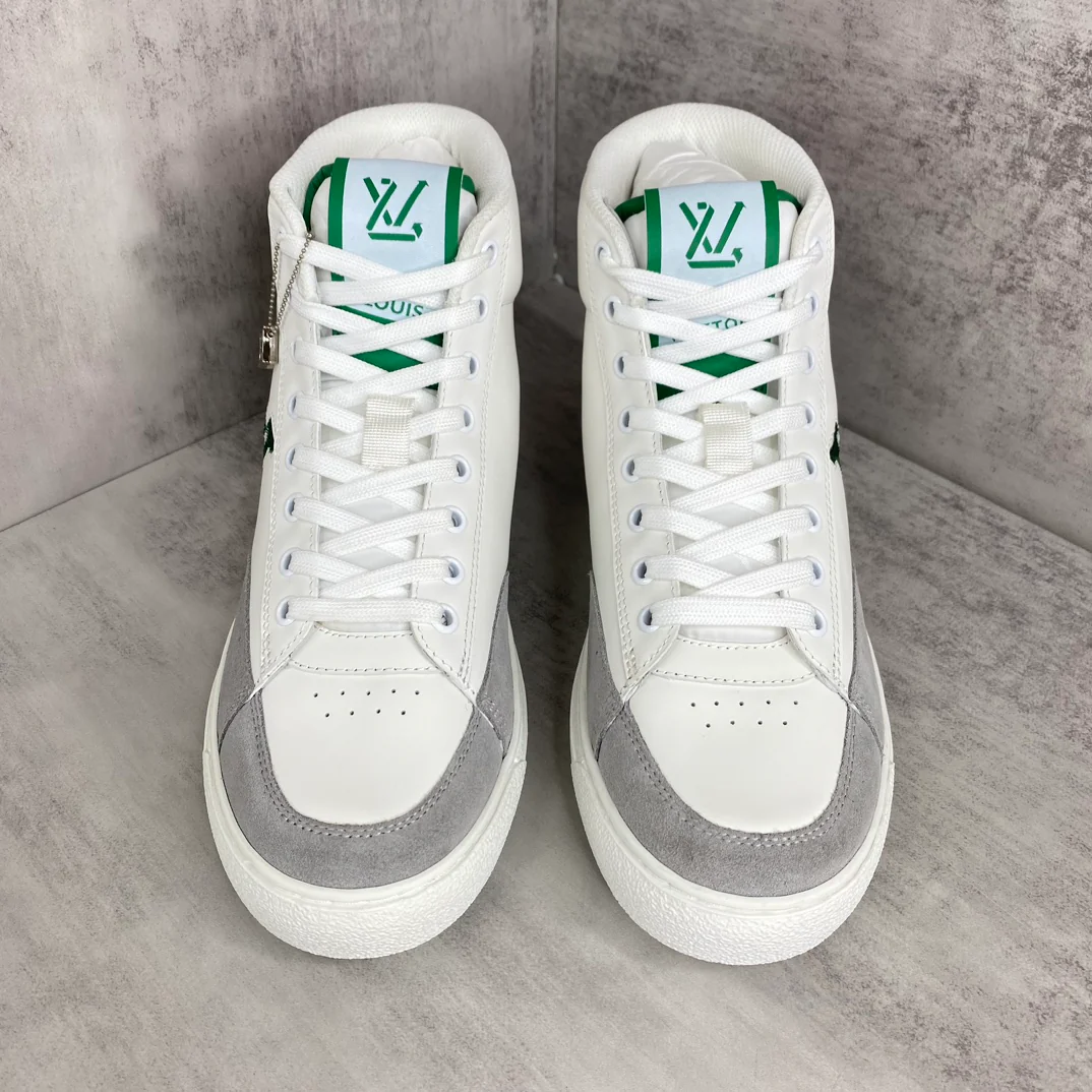 LV-2024-Высокие кроссовки-Серые