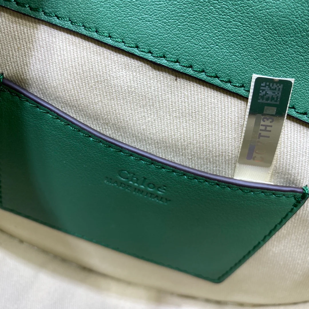 Сумка через плечо Chloe-tess - из кожи аллигатора - зеленая