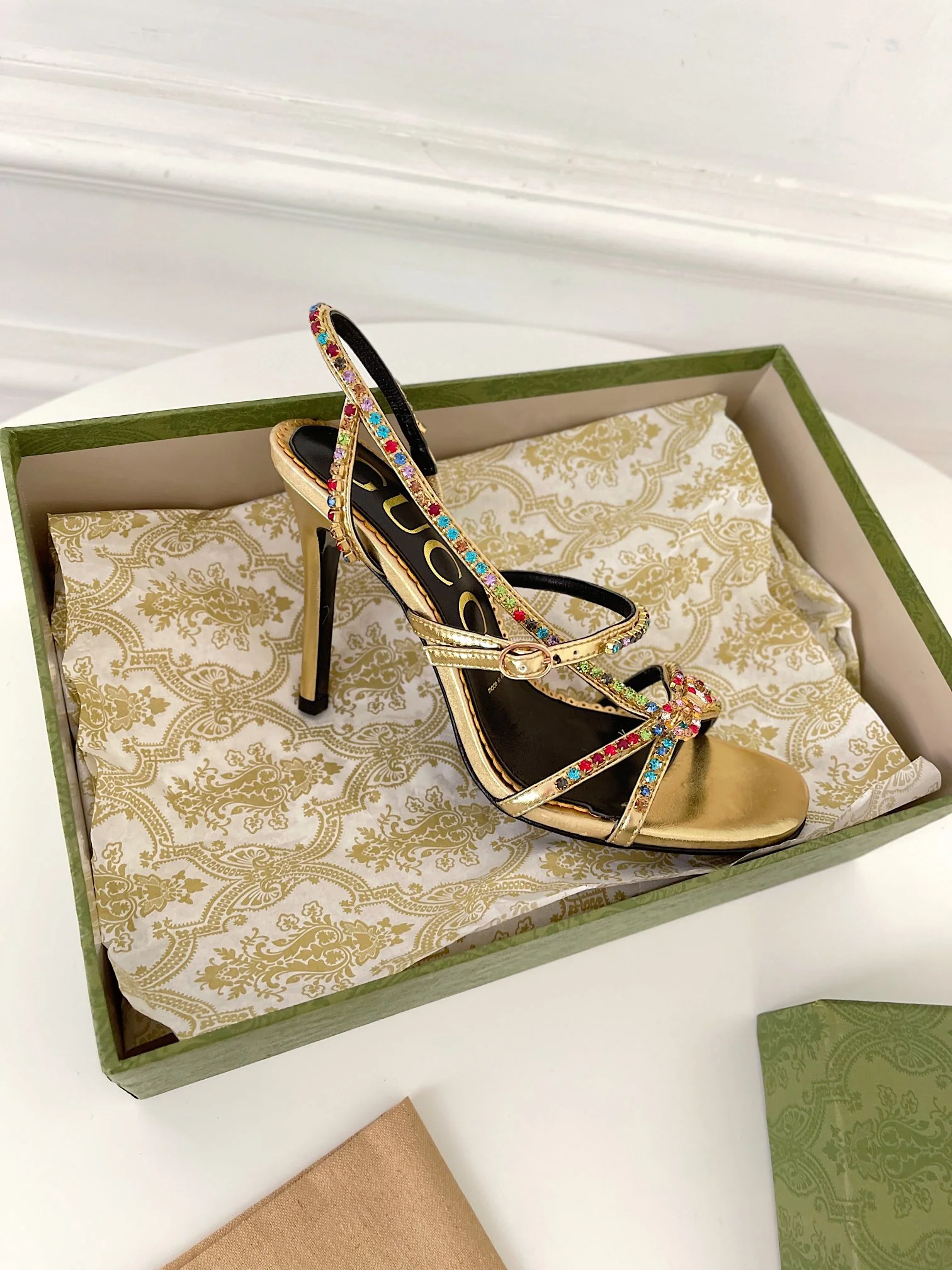 Босоножки на высоком каблуке Gucci - 2