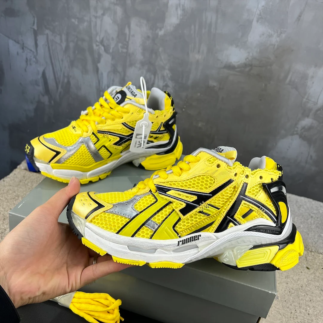 Кроссовки Balenciaga Runner - Унисекс - Флуоресцентно-желтые - 1