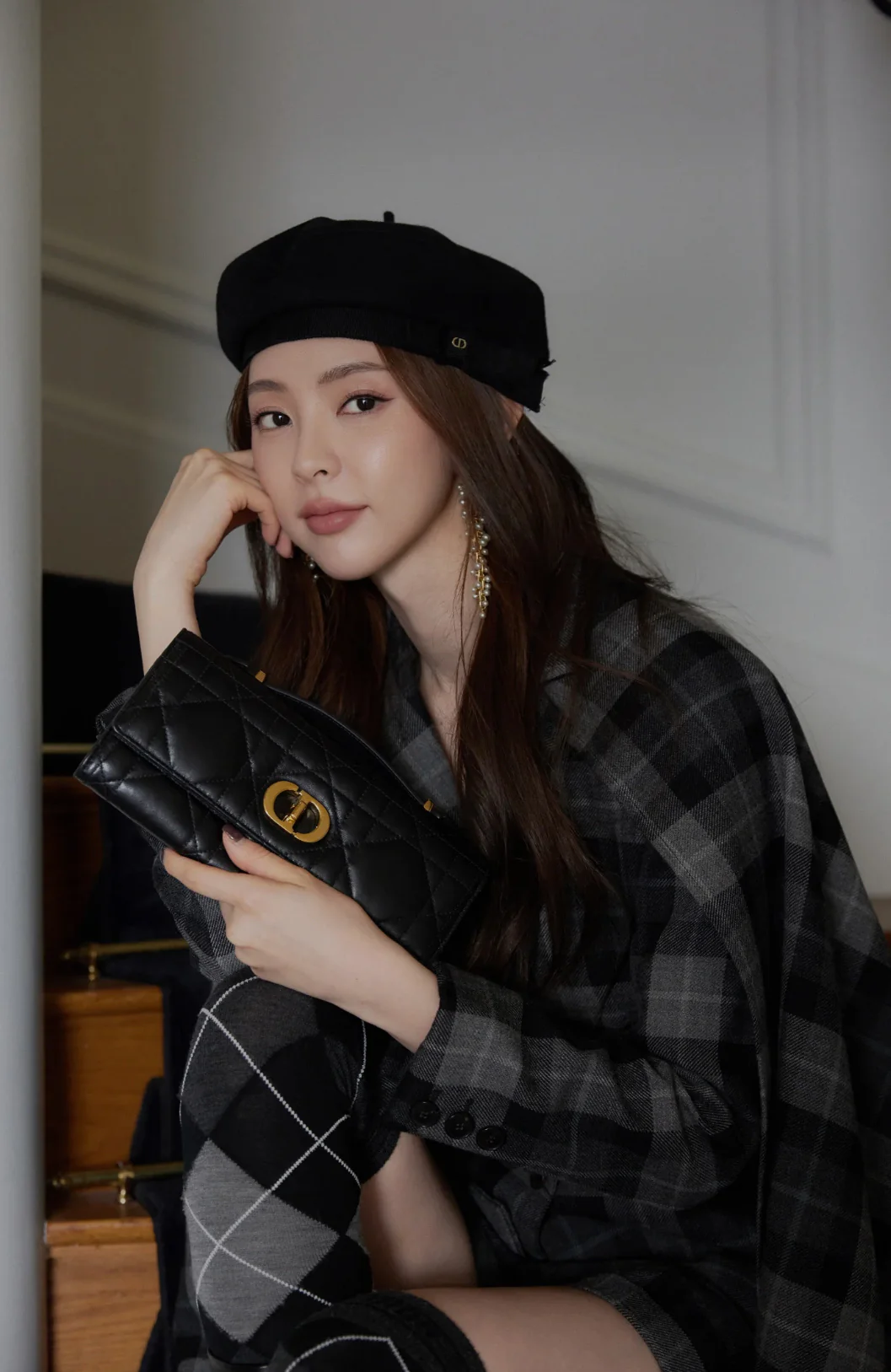 Клатч Dior Caro - черный