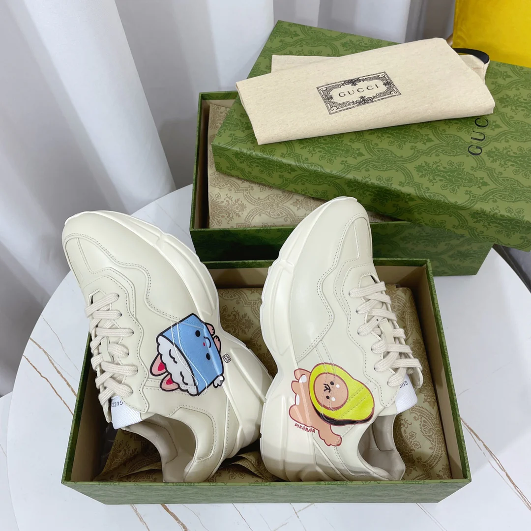 Новинка сезона весна/лето 2023 от Gucci - массивные кроссовки в стиле Kawaii - парный стиль.