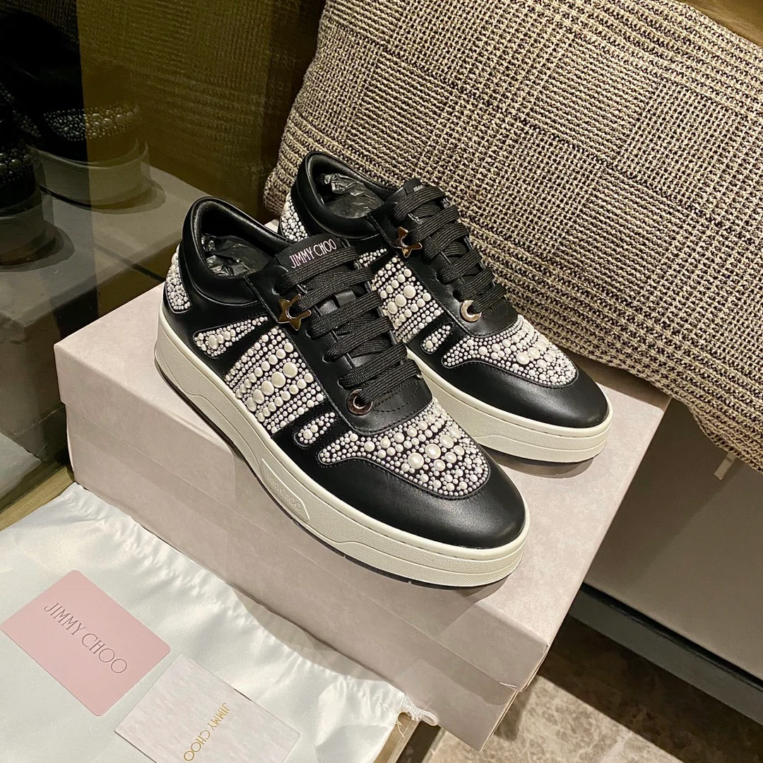 Jimmy - Верх из перламутра - Платформа - Повседневные туфли - Черные