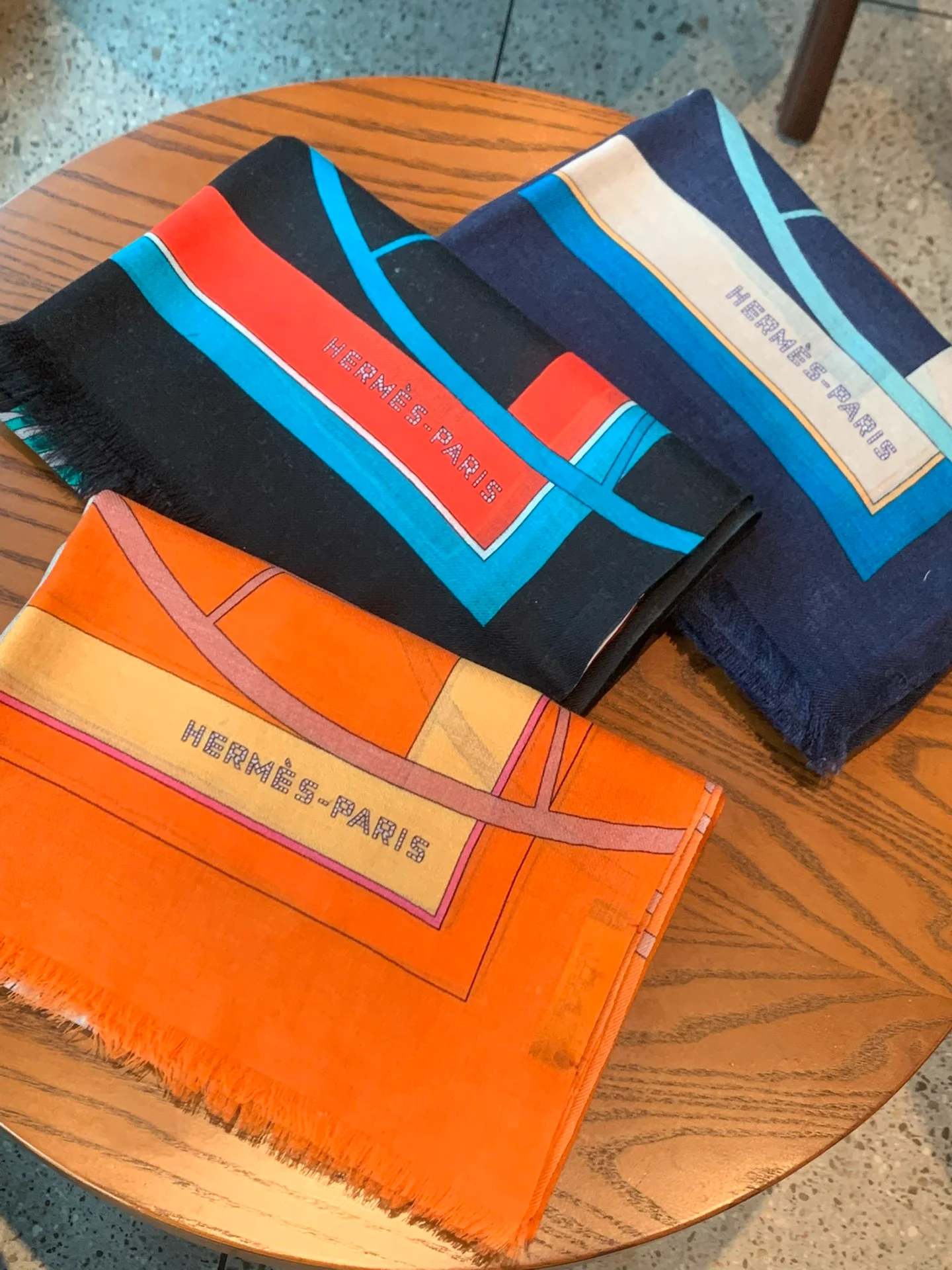 Кашемировый шарф Hermes - 110 см - 200 см - 100 см - Кашемир премиум-класса - 1 шт.