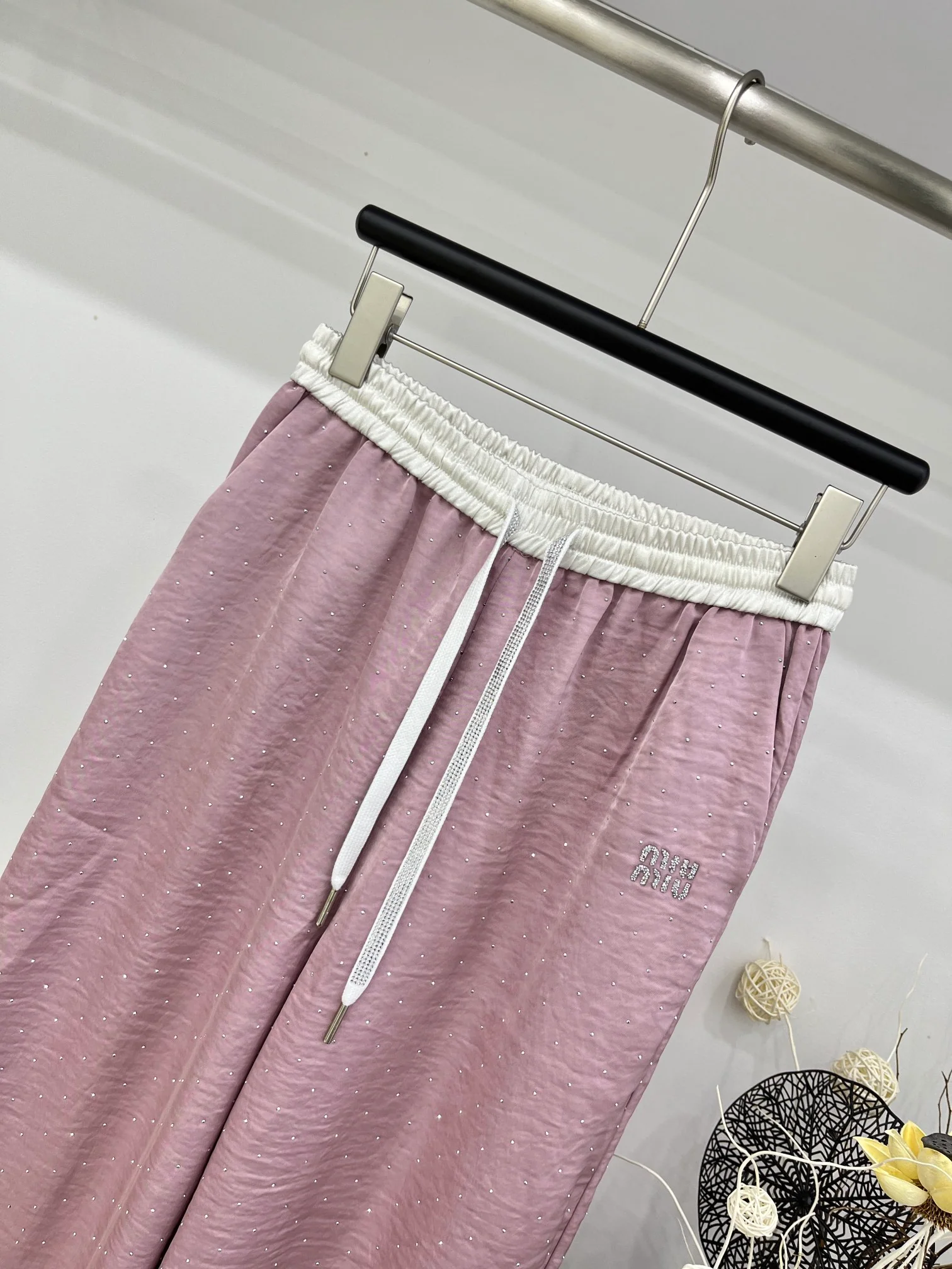 Miu Miu - 2404-24 Новые повседневные брюки - Розовые