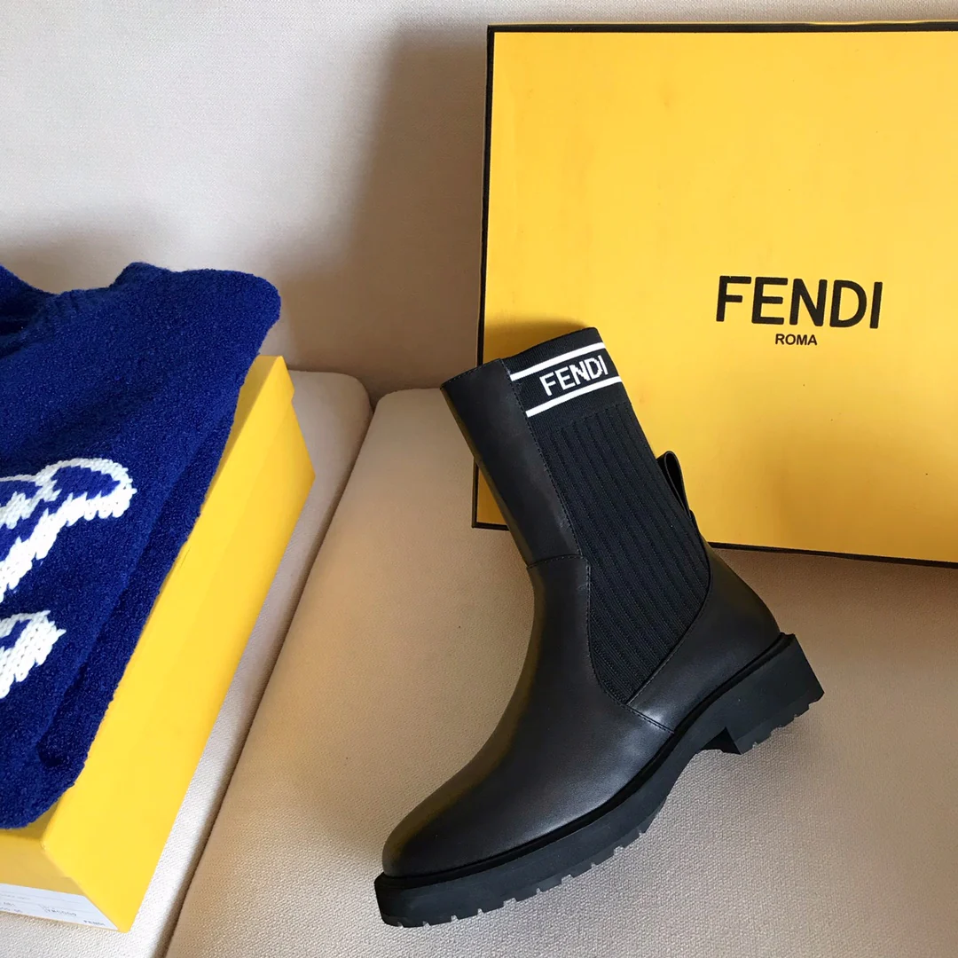 Ботинки-носки Fendi до середины икры - 1